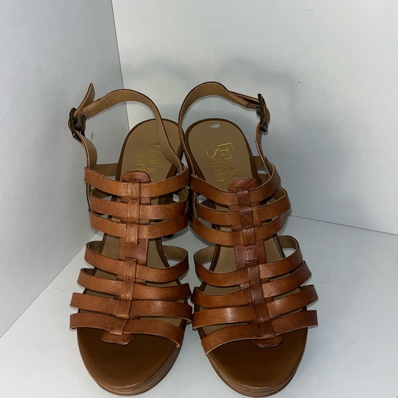 Franco Sarto Leather Tan Heels. Size 6.5 - Picture 3 of 9